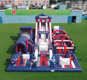 GF3-770 Postamt-Themen Hüpfburg-Spielplatz
