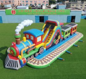 GF3-776 Zug-Thema Aufblasbarer Spielplatz