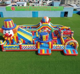 GF3-787 Clown-Themen Hüpfburg-Spielplatz