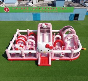 GF3-797 Hello Kitty Thema Hüpfburg-Spielplatz