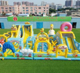 GF3-886 Die Simpsons Themen-Inflatable-Park