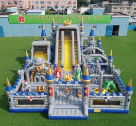 GF3-945 Schlosskönigreich-Thema Aufblasbarer Spielplatz