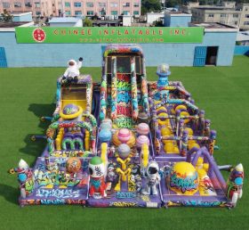 GF3-955 Graffiti-Themen Hüpfburg-Spielplatz