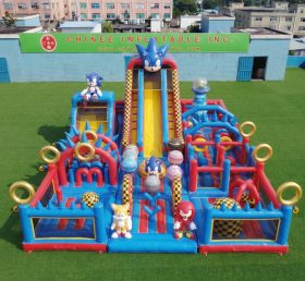GF3-978 Sonic Thema Aufblasbarer Spielplatz