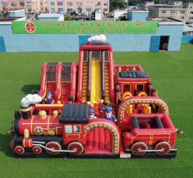 GF3-989 Zug-Thema Aufblasbarer Spielplatz