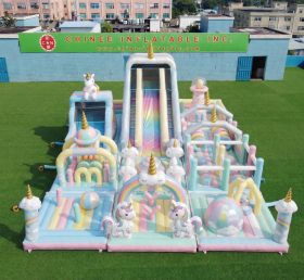GF3-990 Einhorn-Thema Aufblasbarer Spielplatz
