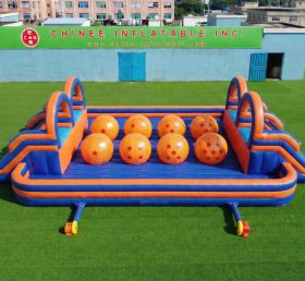 T11-4751F Dragon Ball Thema Aufblasbarer Doppel-Wipeout Big Balls Hindernisparcours