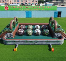 T11-4751H King Kong Thema Aufblasbarer Doppel-Wipeout-Big-Balls-Hindernisparcours