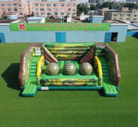 T11-4750A Krokodil-Thema Aufblasbarer Wipeout Big Balls Hindernisparcours