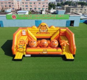 T11-4750D Garfield Thema Aufblasbarer Wipeout Big Balls Hindernisparcours
