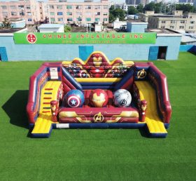T11-4750O Avengers Thema Aufblasbarer Wipeout Big Balls Hindernisparcours