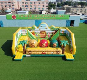 T11-4750T Winnie Puuh Themen-Aufblasbarer Wipeout Big Balls Hindernisparcours