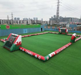 T11-926BGBW Wales Thema Großes Aufblasbares Fußballfeld