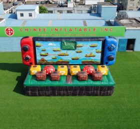 T11-7305 Super-Mario-Stil Aufblasbare Interaktive Menschliche Whack-a-Mole-Herausforderung