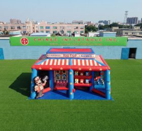 T11-7306 Interaktives aufblasbares Zirkus-Jahrmarkt-Spielzentrum