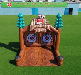 T11-7326 Holzfällerlegenden Aufblasbare Axtwurf-Herausforderung