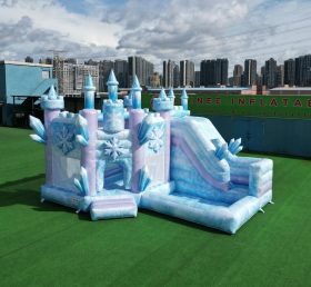 T2-8795 Hüpfburg im Frozen-Design mit Rutsche & Pool