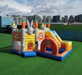 T2-8804 Looney Tunes Themen-Hüpfburg mit Rutsche & Pool