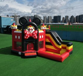 T2-8806 Hüpfburg im Mickey-&-Minnie-Design mit Rutsche & Pool