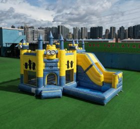 T2-8808 Minions Themen Hüpfburg mit Rutsche & Pool