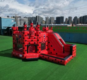 T2-8809 Hüpfburg im Miraculous Ladybug Thema mit Rutsche & Pool