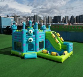 T2-8811 Hüpfburg im Monster AG Thema mit Rutsche & Pool