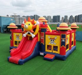 T2-8817 One Piece Themen-Hüpfburg mit Rutsche & Pool