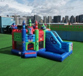T2-8822 PJ Masks Themen-Hüpfburg mit Rutsche & Pool