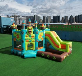 T2-8828 Scooby-Doo Themen-Hüpfburg mit Rutsche & Pool