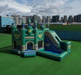 T2-8846 The Legend Of Zelda Themen-Hüpfburg mit Rutsche & Pool