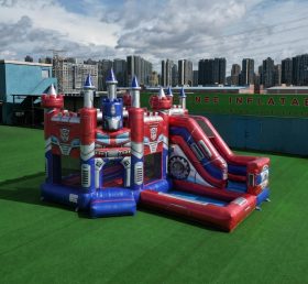 T2-8855 Transformers Thema Hüpfburg mit Rutsche & Pool