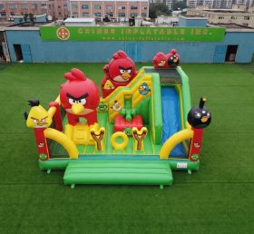 T2-8859 Hüpfburg im Angry-Birds-Thema mit Rutsche