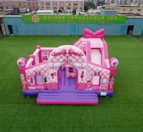 T2-8861 Barbie Themen-Hüpfburg mit Rutsche