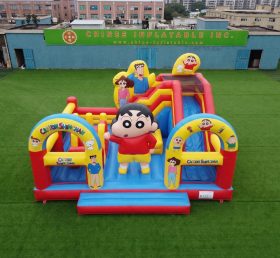 T2-8873 Crayon Shin-chan Themen-Hüpfburg mit Rutsche