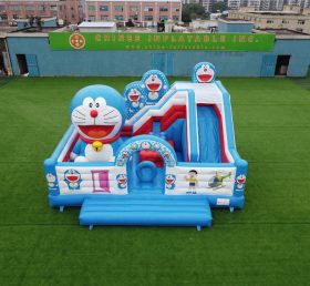 T2-8875 Hüpfburg im Doraemon-Thema mit Rutsche