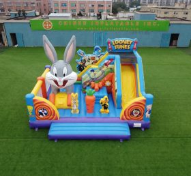 T2-8885 Looney Tunes Themen Hüpfburg mit Rutsche
