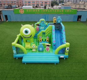T2-8890 Monster AG Themen-Hüpfburg mit Rutsche