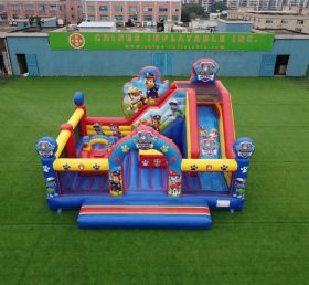 T2-8896 Paw Patrol Themen Hüpfburg mit Rutsche