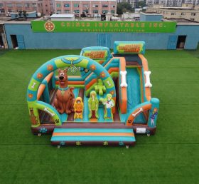 T2-8906 Scooby-Doo Themen-Hüpfburg mit Rutsche