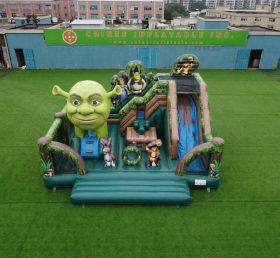 T2-8909 Shrek Thema Hüpfburg mit Rutsche
