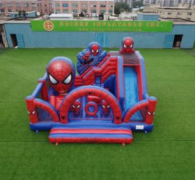 T2-8913 Spider-Man Thema Hüpfburg mit Rutsche