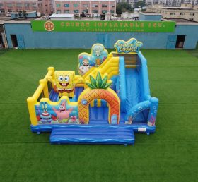 T2-8914 SpongeBob Themen Hüpfburg mit Rutsche