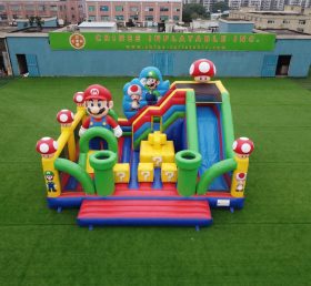 T2-8918 Super Mario Themen Hüpfburg mit Rutsche