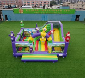 T2-8919 Teletubbies Thema Hüpfburg mit Rutsche