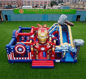 T2-8920 Avengers-Themen Hüpfburg mit Rutsche