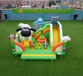 T2-8928 Timmy Time Themen Hüpfburg mit Rutsche