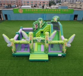 T2-8929 Hüpfburg im Tinkerbell-Thema mit Rutsche