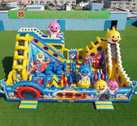 T6-6879 Baby Shark Thema aufblasbare Attraktion