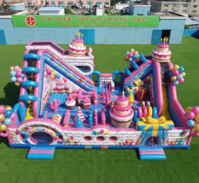 T6-6885 Geburtstagsthema Aufblasbarer Spielplatz