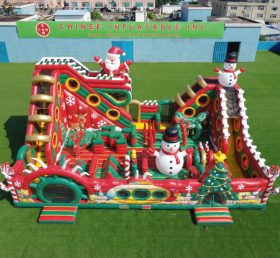 T6-6893 Weihnachtsmotiv Aufblasbarer Spielplatz